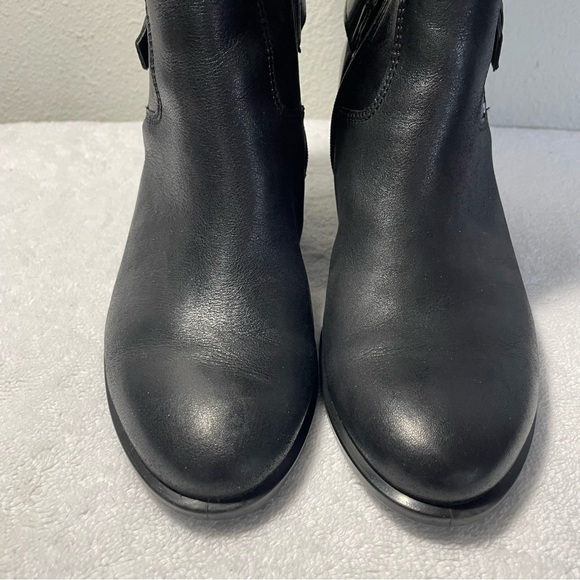 Ecco Black Leather Boots Women Size US 8-8 1/2 (39) - Picture 9 of 16